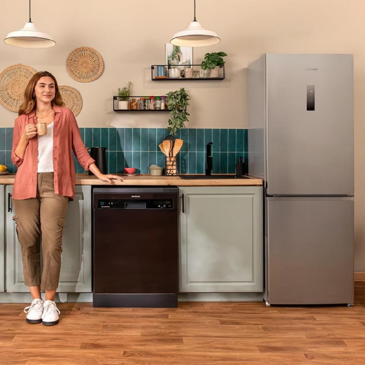 Cecotec Frigoríficos combi Bolero CoolMarket Combi 290 Inox