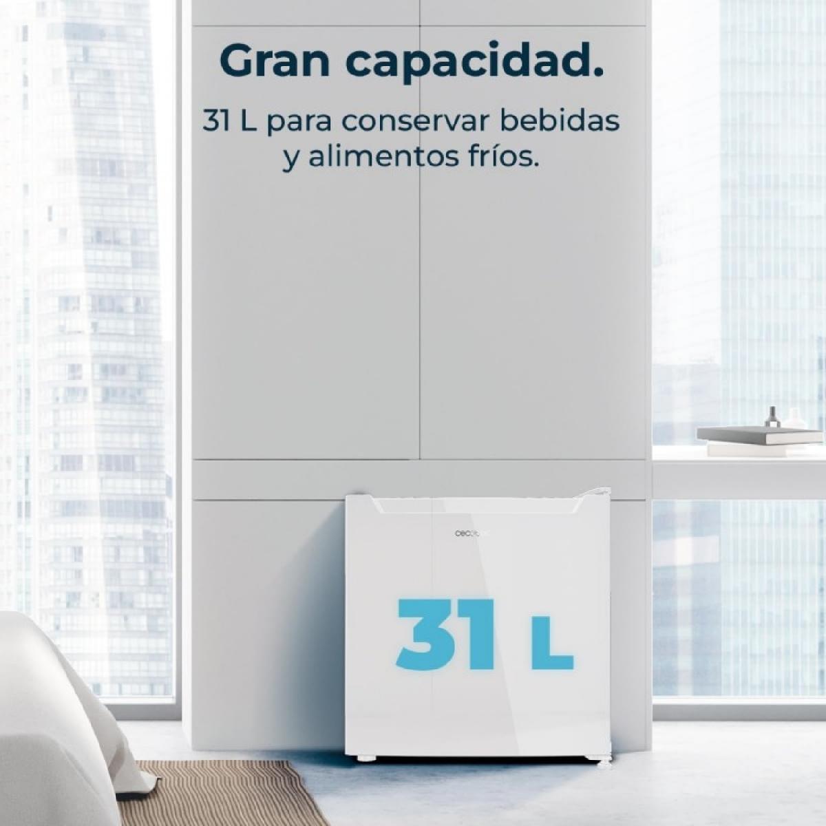 Cecotec Mini frigoríficos Bolero CoolMarket TT 31 Dual White E