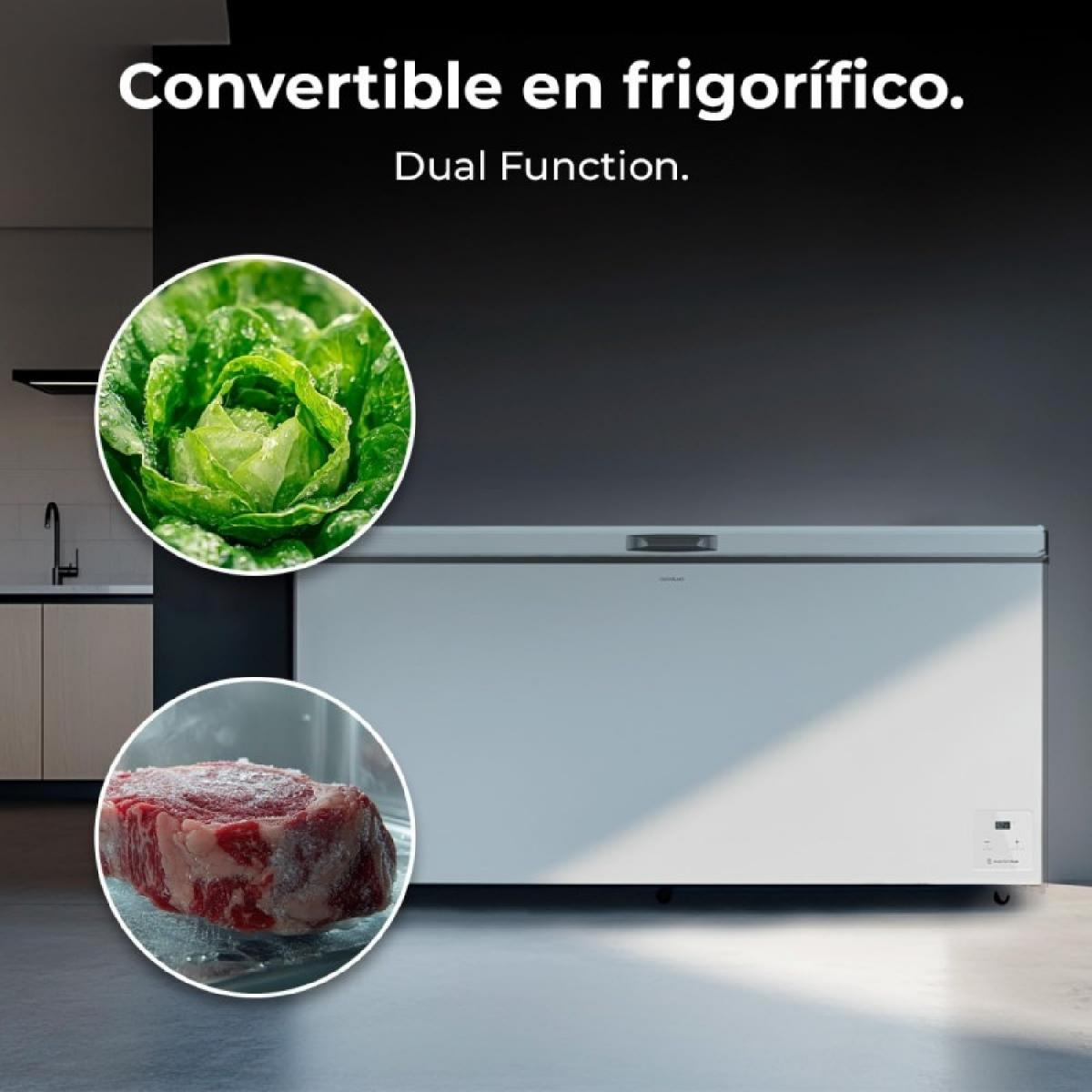 Cecotec Congeladores horizontales Bolero CoolMarket Chest 500 white E