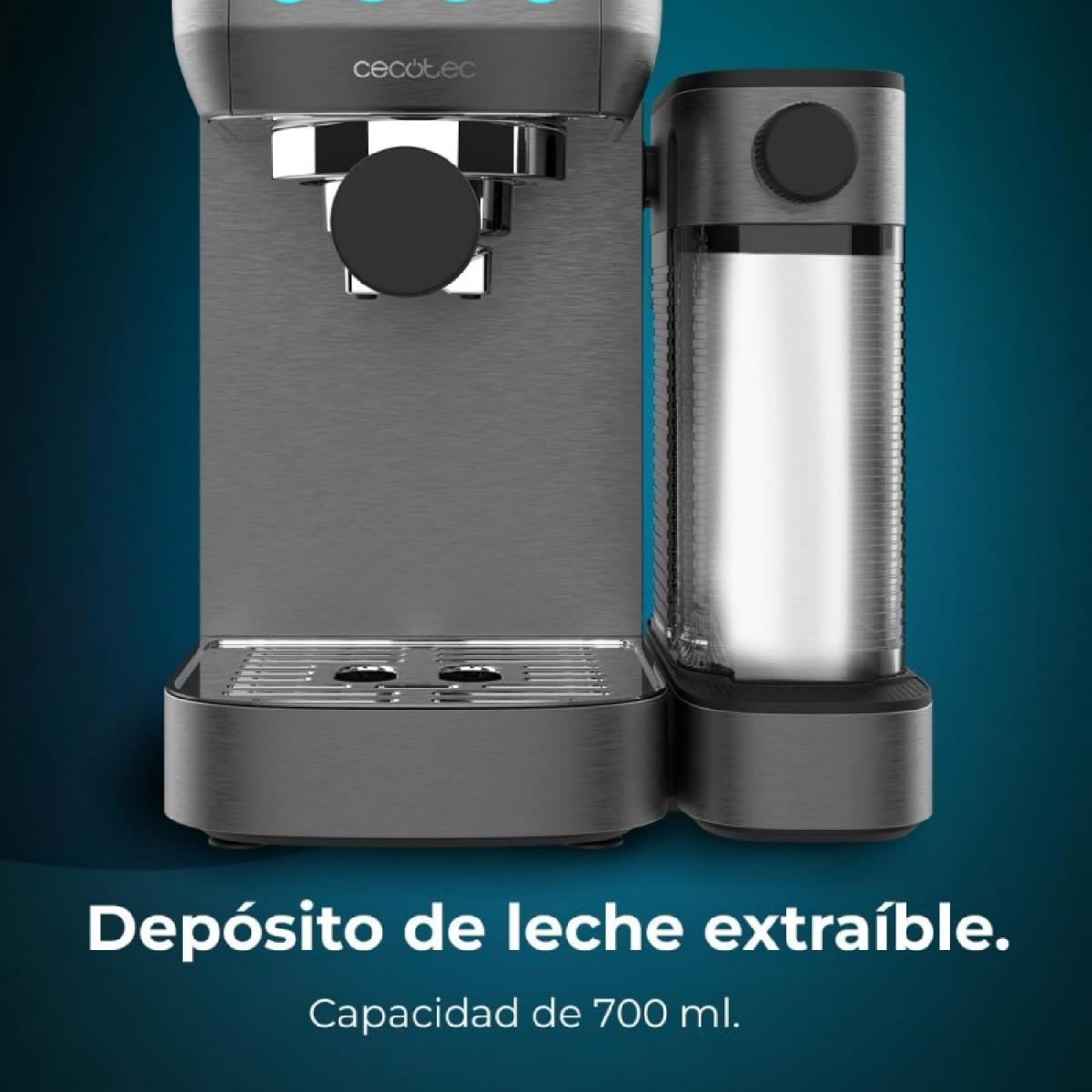 Cecotec Cafeteras semiautomáticas Cafetera semiautomática Power Espresso 20 Steel Pro Latte