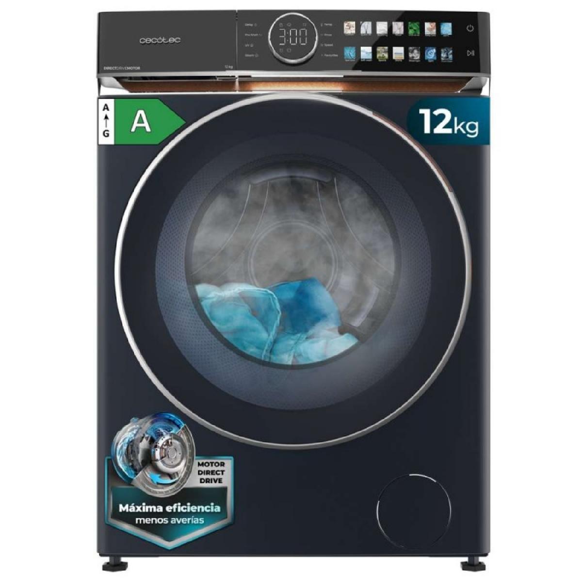 Cecotec Lavadoras de carga frontal Bolero DressCode 12980 Direct Drive Blue A