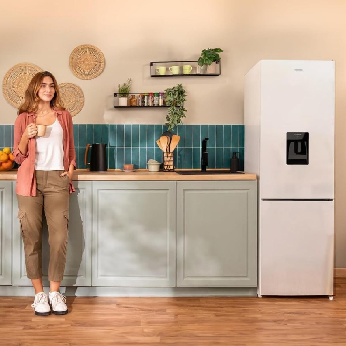 Cecotec Frigoríficos combi Bolero CoolMarket Combi 250 WD White Glass D