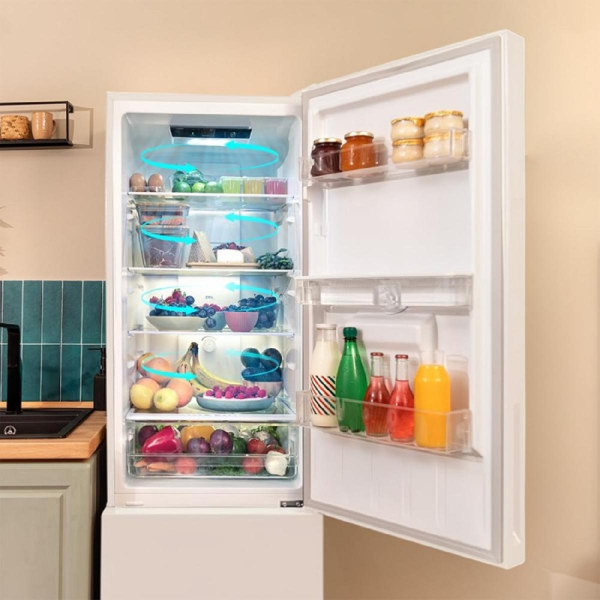 Cecotec Frigoríficos combi Bolero CoolMarket Combi 250 WD White Glass D