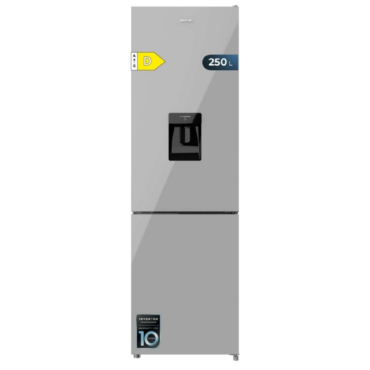Cecotec Frigoríficos combi Bolero CoolMarket Combi 250 WD Grey Glass D