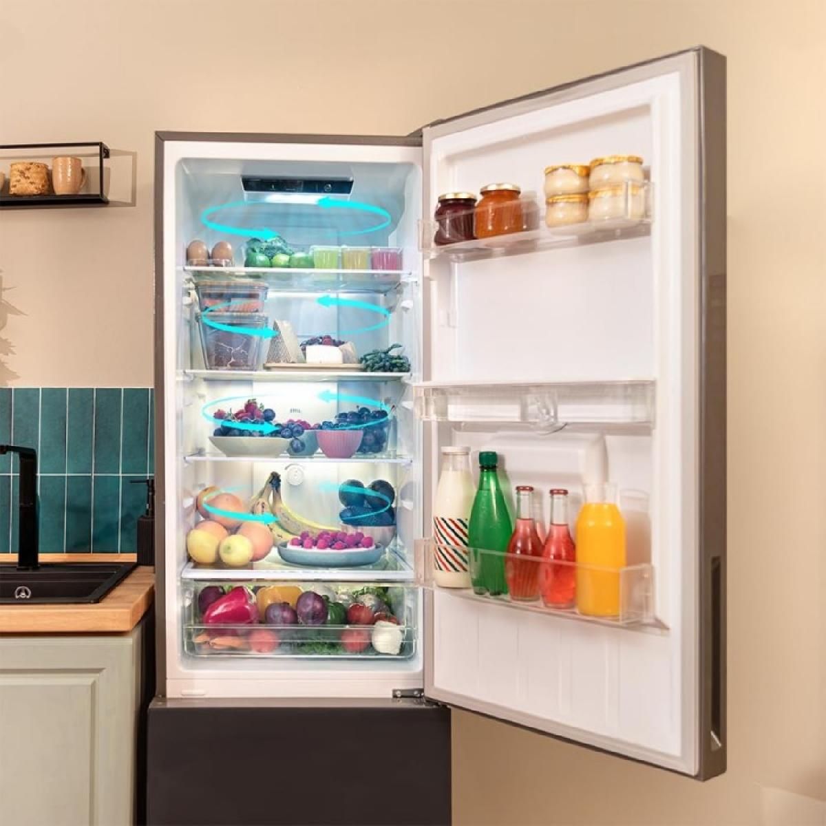 Cecotec Frigoríficos combi Bolero CoolMarket Combi 250 WD Grey Glass D