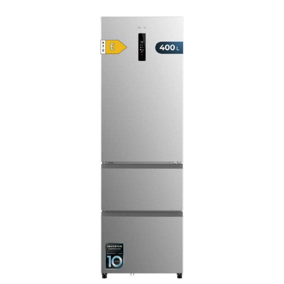 Cecotec Frigoríficos puerta francesa Bolero CoolMarket Combi FD 400 Inox E
