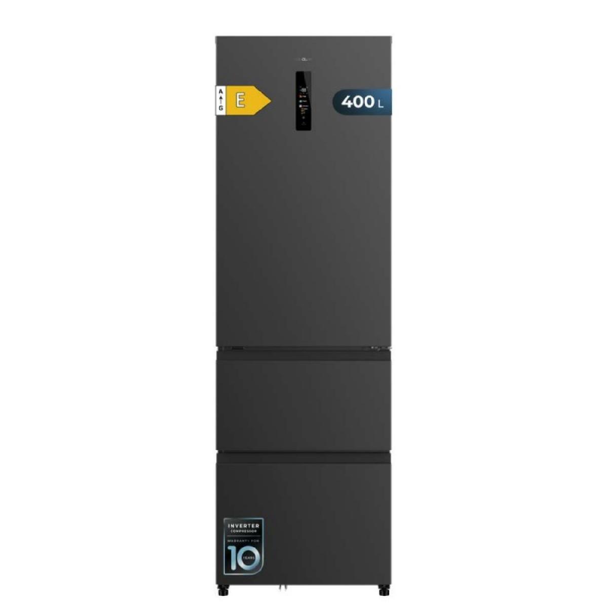 Cecotec Frigoríficos puerta francesa Bolero CoolMarket Combi FD 400 Dark E