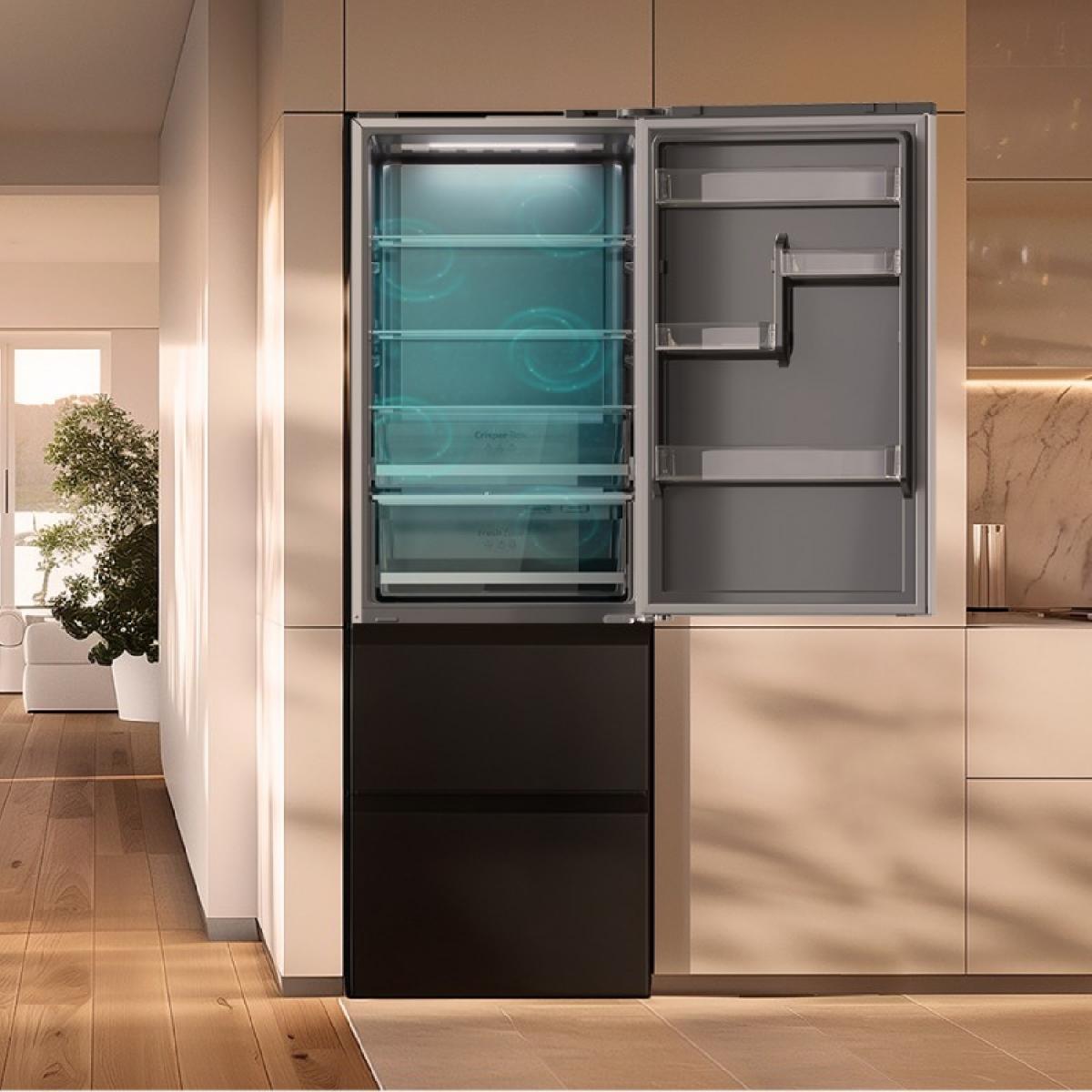 Cecotec Frigoríficos puerta francesa Bolero CoolMarket Combi FD 400 Dark E