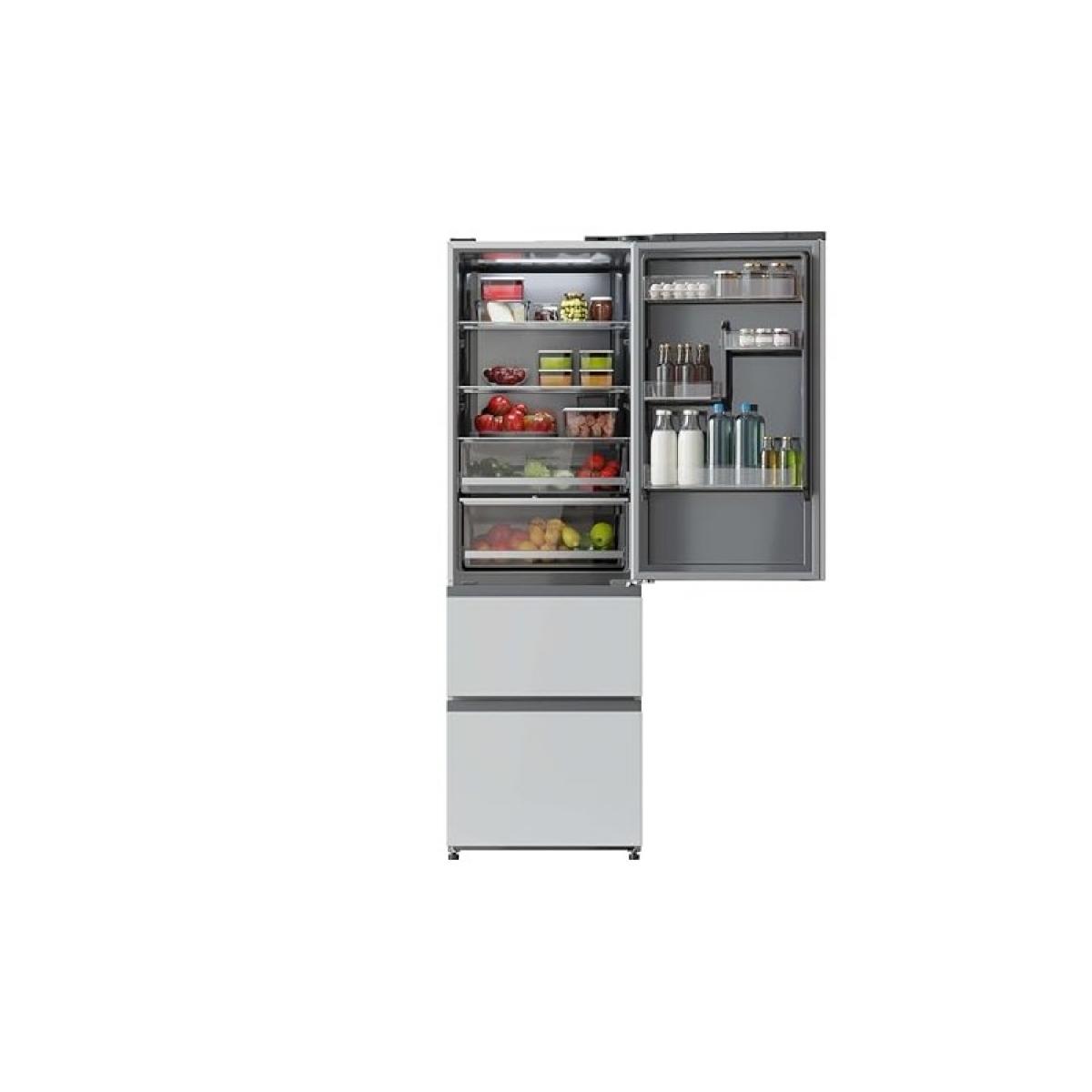Cecotec Frigoríficos Americanos FD Bolero CoolMarket Combi FD 400 White Glass E
