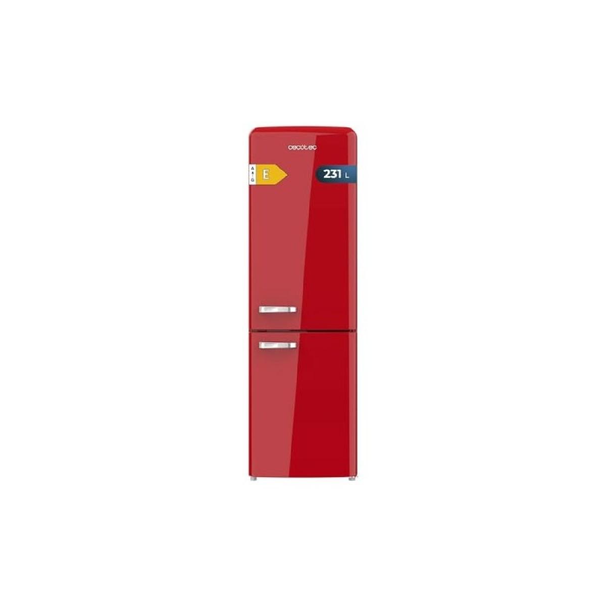 Cecotec Frigoríficos retro Bolero CoolMarket Combi Origin 231 NF Red E