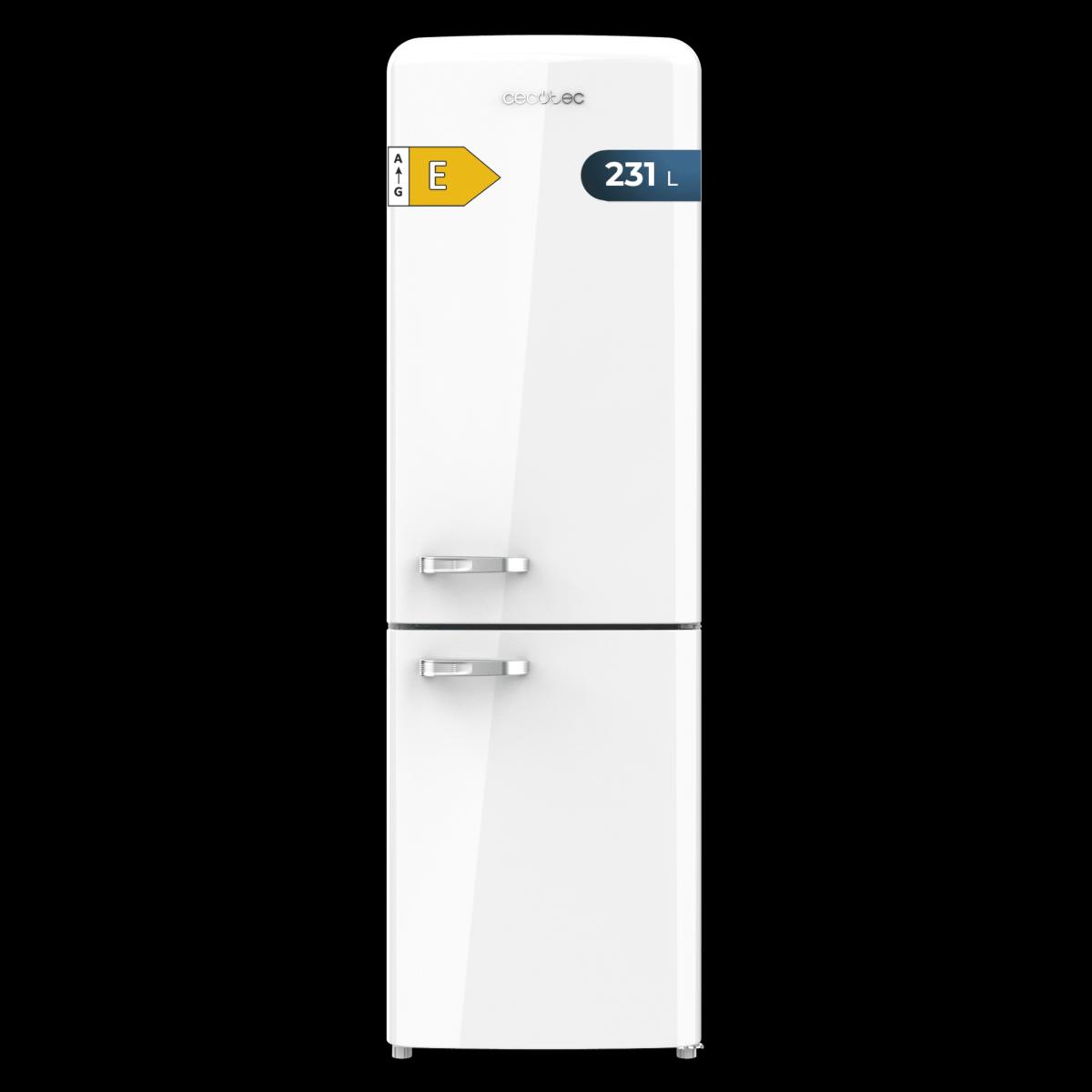 Cecotec Frigoríficos retro Bolero CoolMarket Combi Origin 231 NF White E