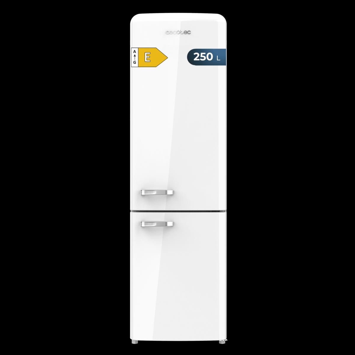 Cecotec Frigoríficos retro Bolero CoolMarket Combi Origin 250 NF White E