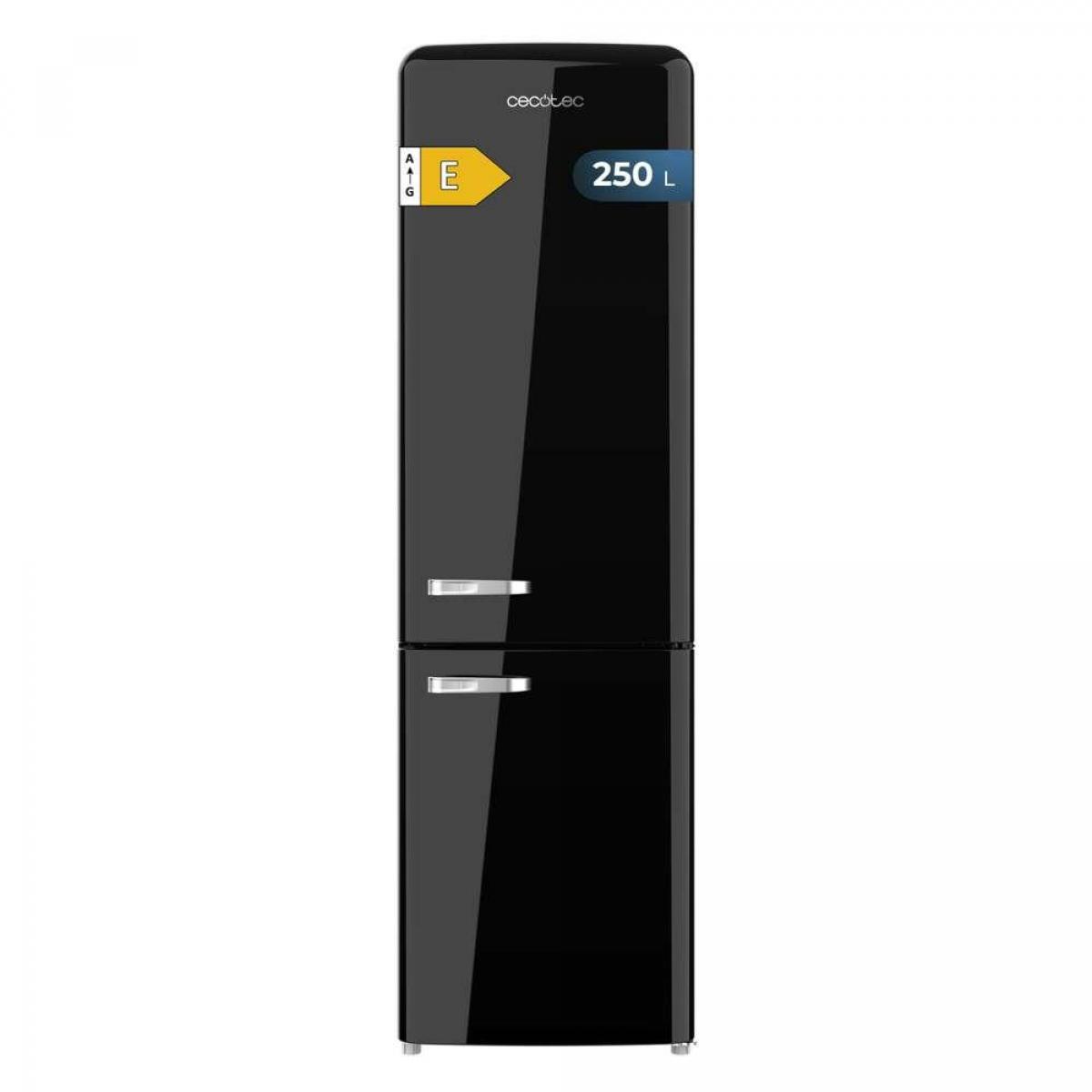Cecotec Frigoríficos retro Bolero CoolMarket Combi Origin 250 NF Black E