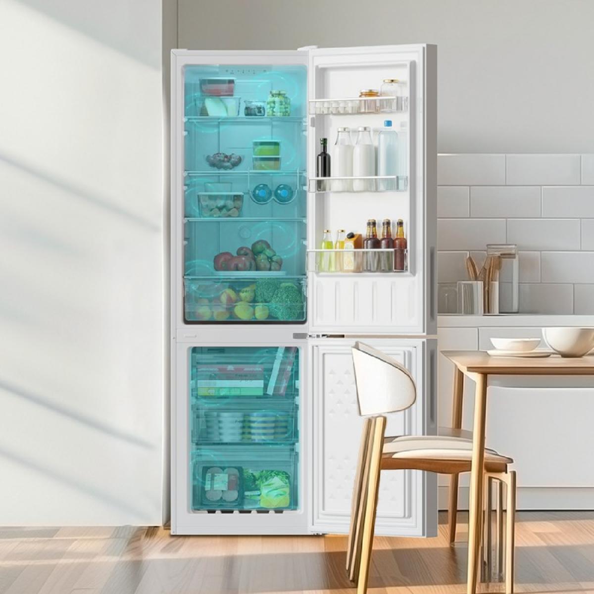 Cecotec Frigoríficos combi Bolero CoolMarket Combi 250 White Glass D