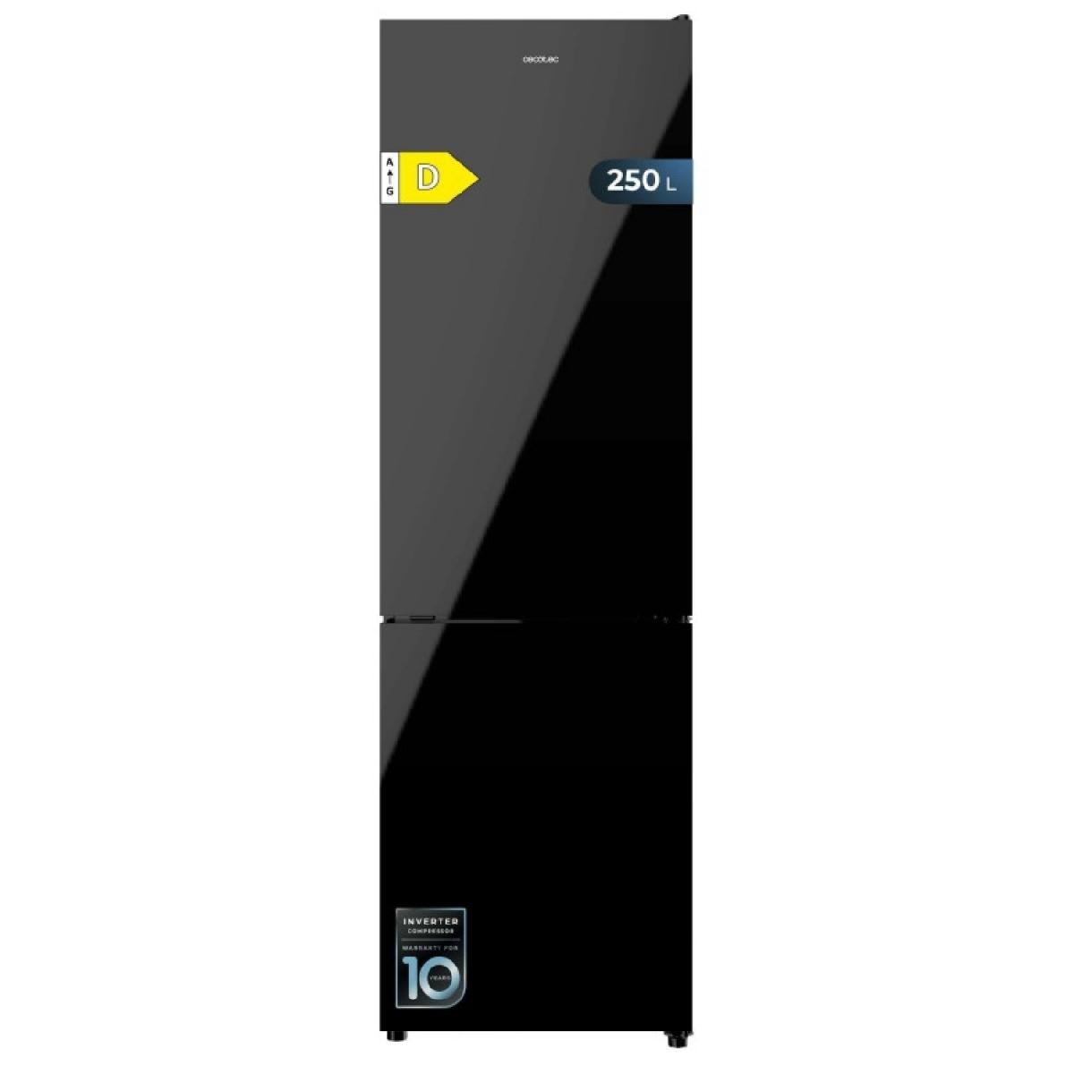 Cecotec Frigoríficos combi Bolero CoolMarket Combi 250 Black Glass D