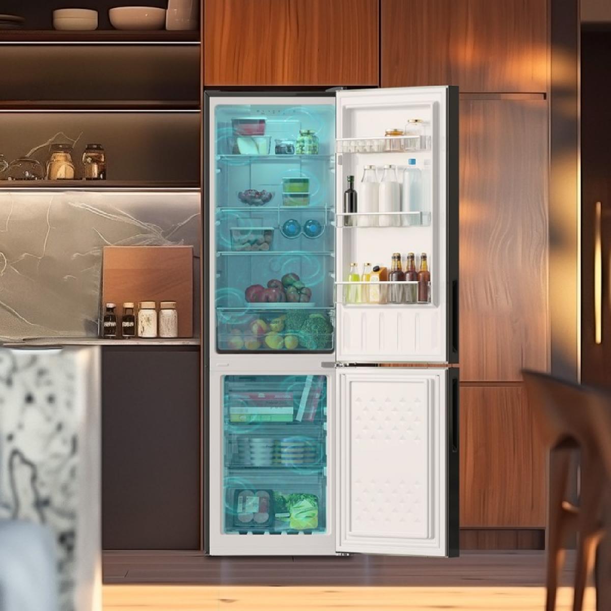 Cecotec Frigoríficos combi Bolero CoolMarket Combi 250 Black Glass D