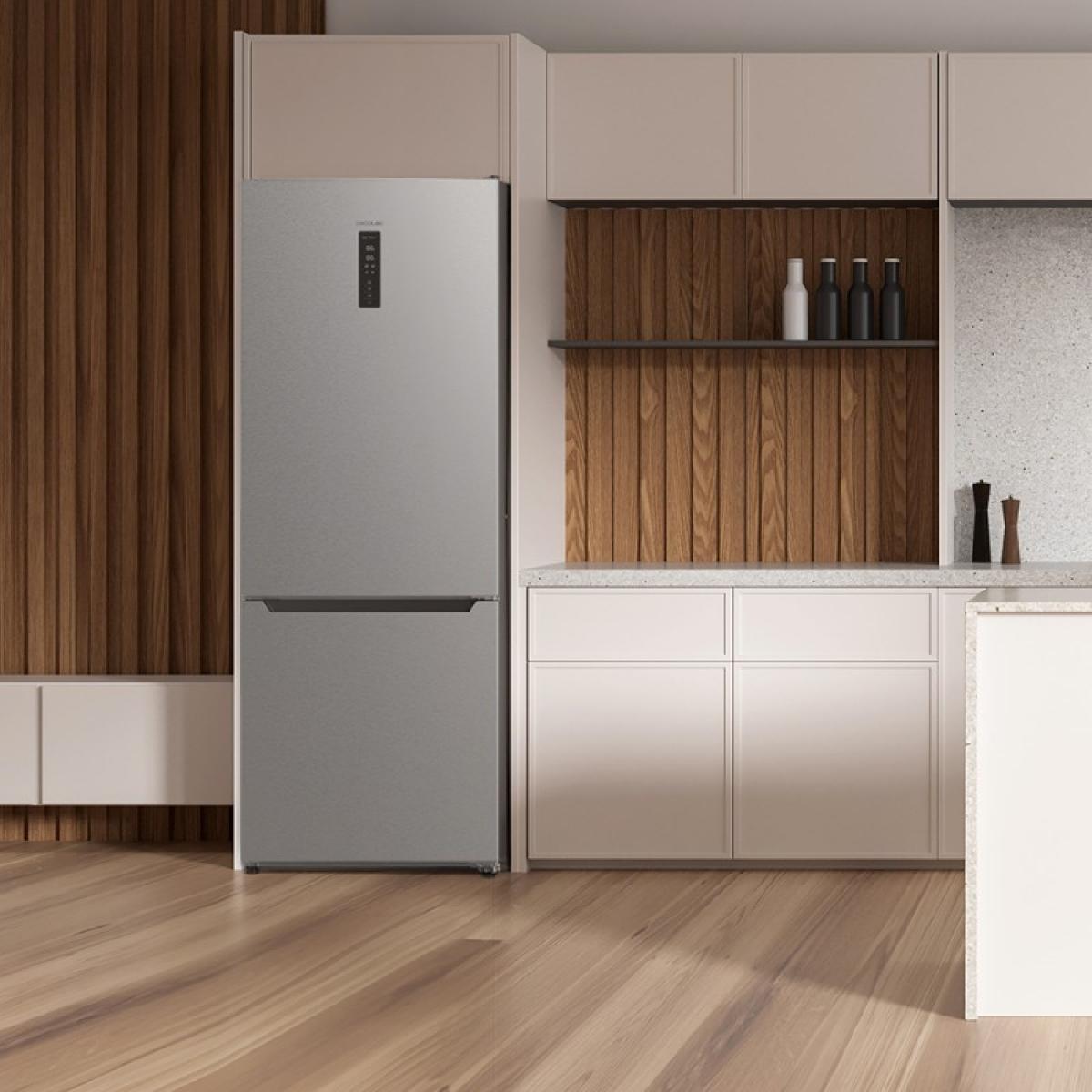 Cecotec Frigoríficos combi Bolero CoolMarket Combi 356 Inox E