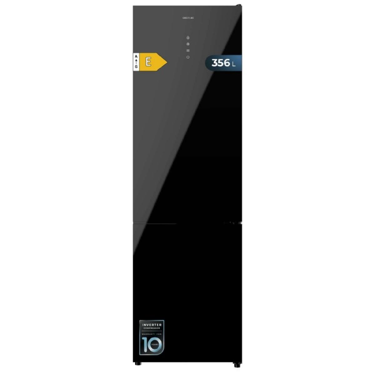 Cecotec Frigoríficos combi Bolero CoolMarket Combi 356 Black Glass E