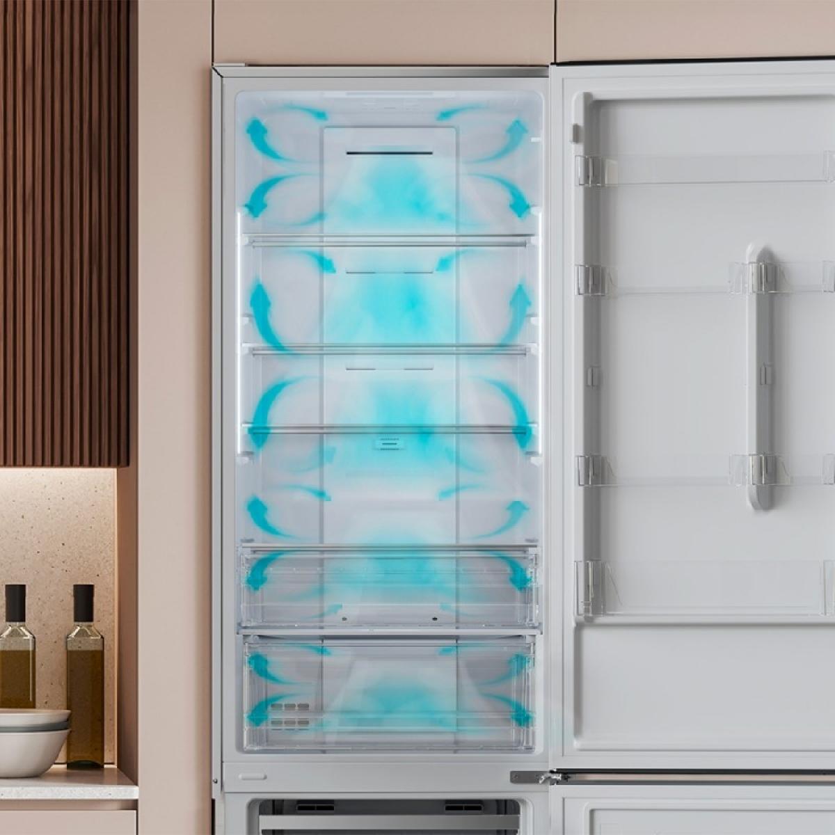 Cecotec Frigoríficos combi Bolero CoolMarket Combi 356 Black Glass E