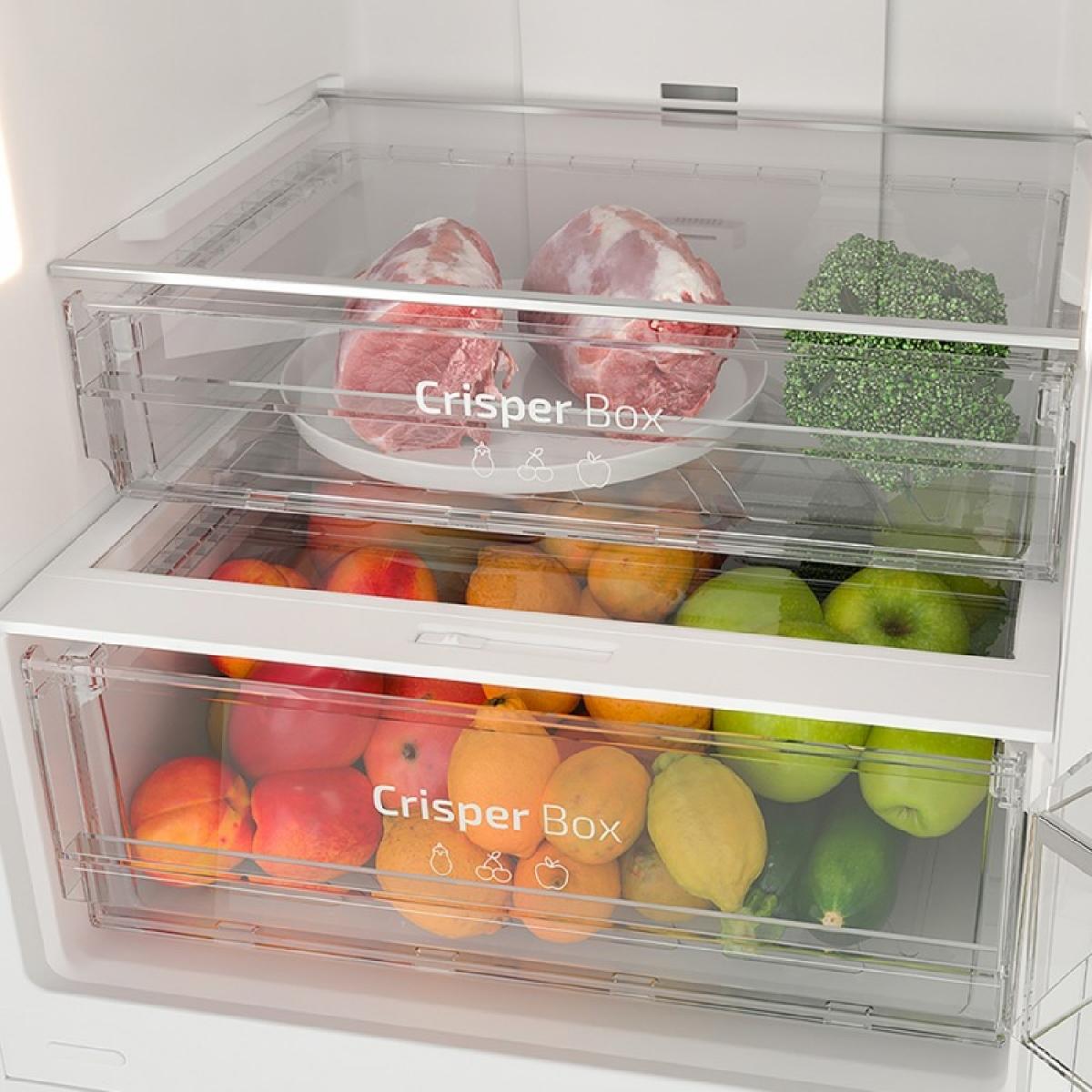 Cecotec Frigoríficos combi Bolero CoolMarket Combi 356 Black Glass E