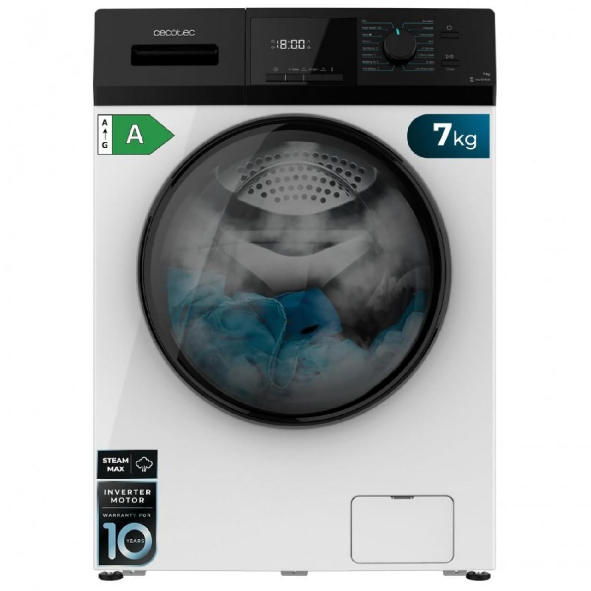 Cecotec Lavadoras de carga frontal Bolero Dresscode 7410 Inverter A