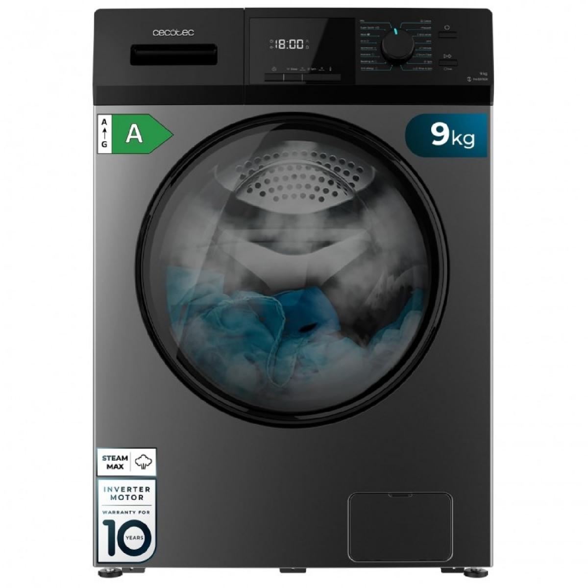 Cecotec Lavadoras de carga frontal Bolero DressCode 9410 Inverter Steel A