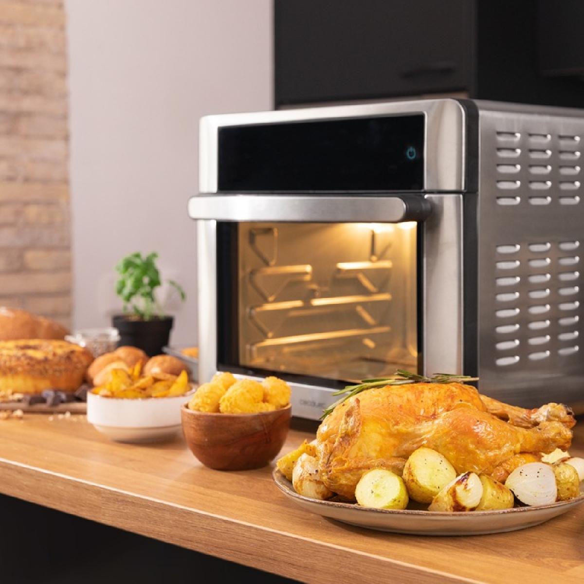 Cecotec Hornos freidoras Horno Freidora Bake&Fry 3000 Touch Steel