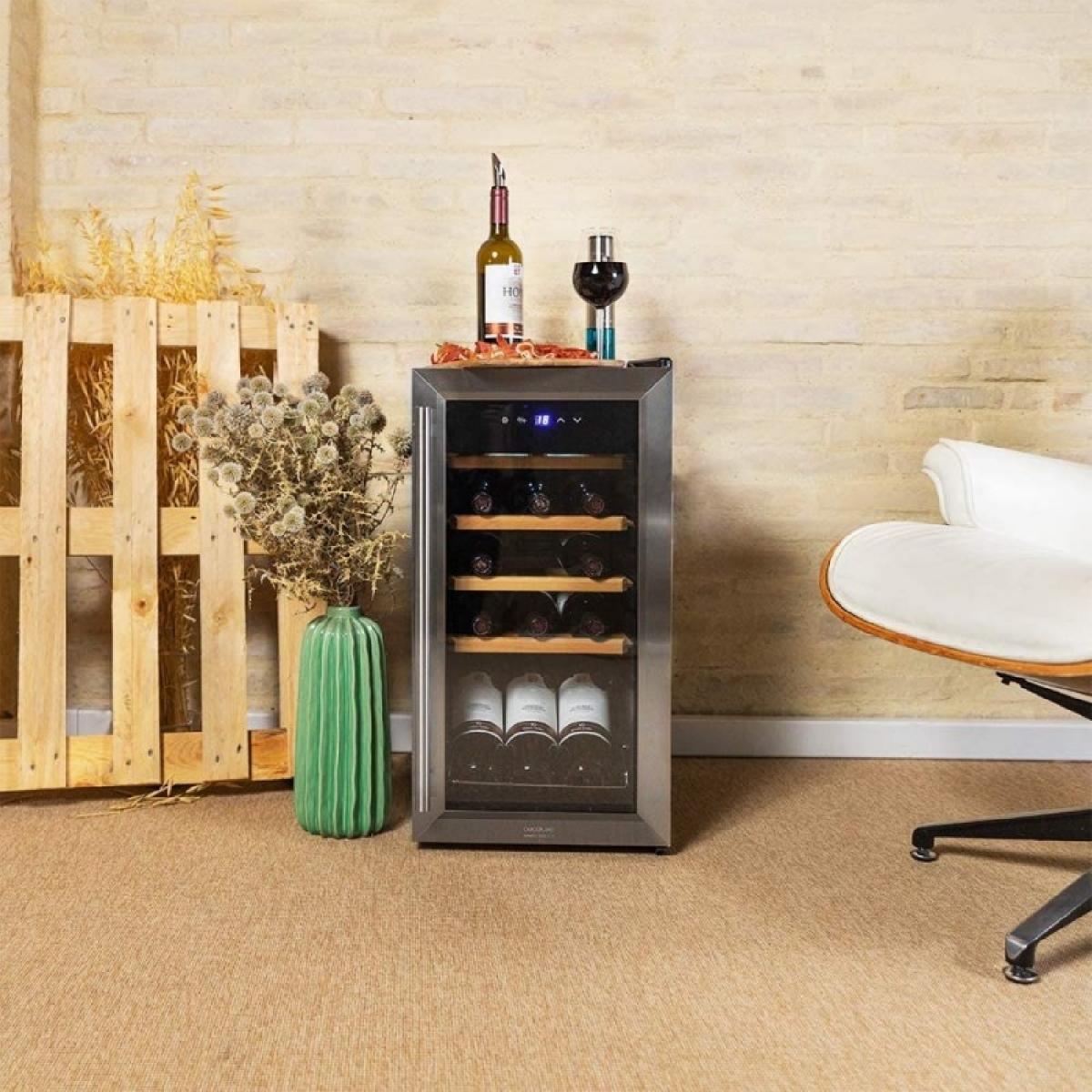 Cecotec Vinotecas GrandSommelier 15000 Inox Compressor
