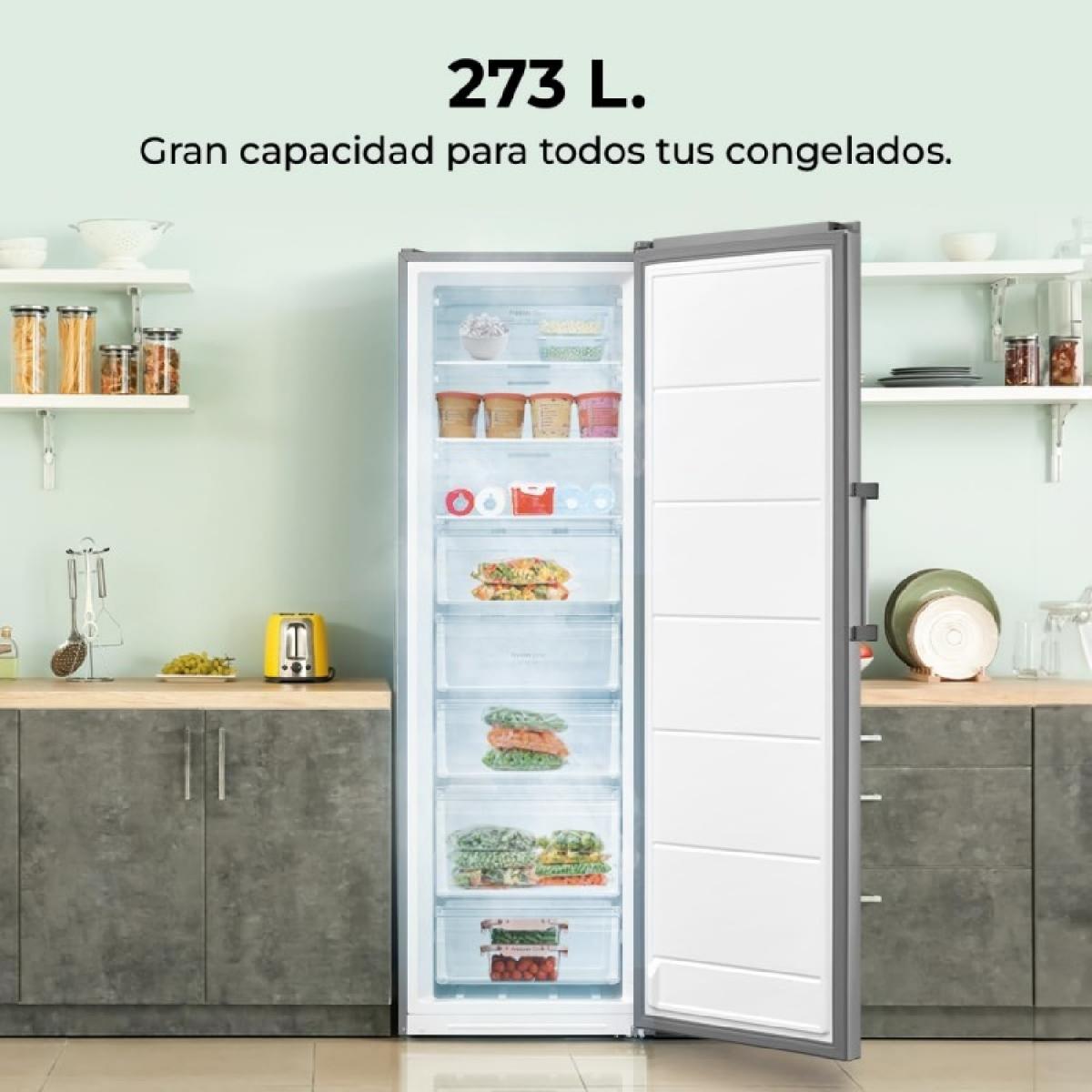 Cecotec Congeladores verticales Congelador Bolero CoolMarket UF 273 inox