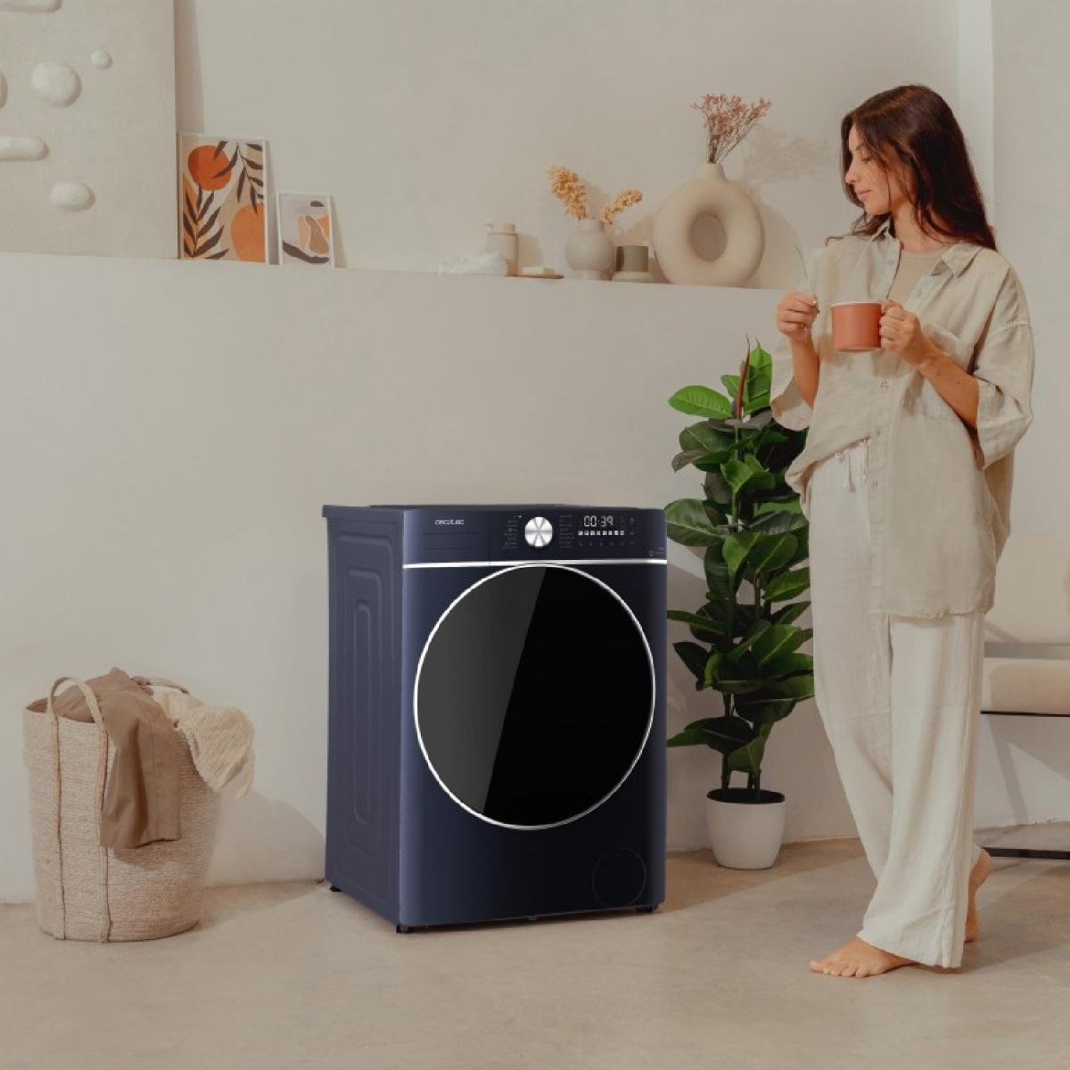 Cecotec Lavadoras secadoras Bolero Wash&Dry 8580 Inverter Ice Blue B