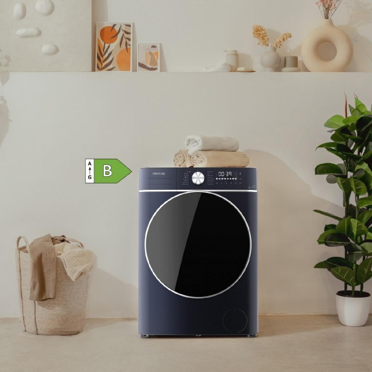 Cecotec Lavadoras secadoras Bolero Wash&Dry 8580 Inverter Ice Blue B
