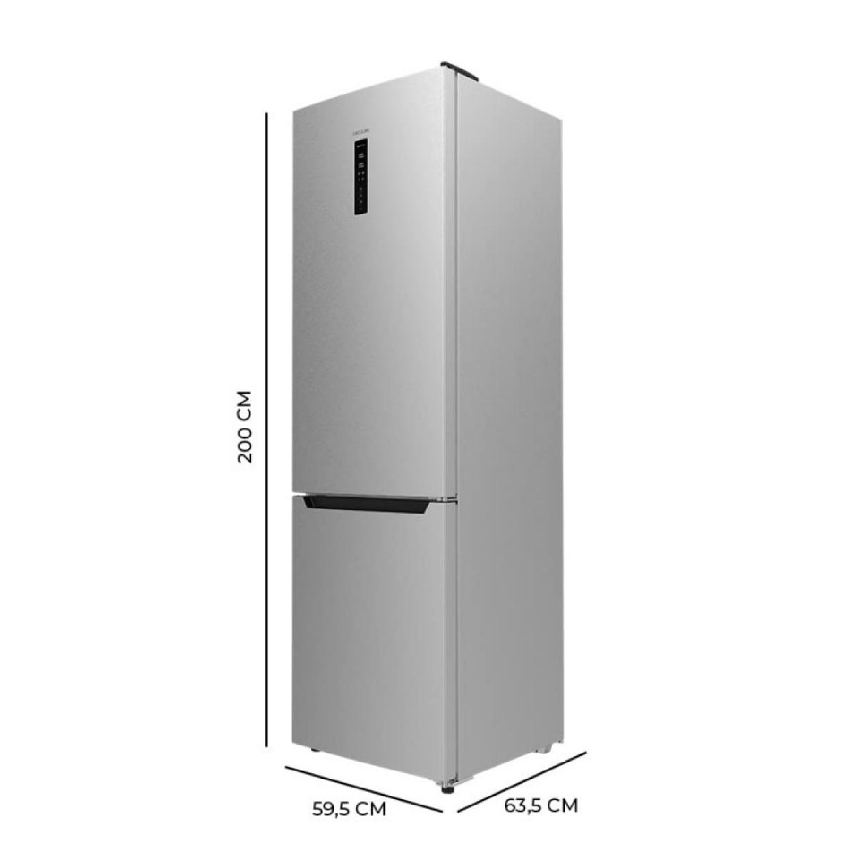 Cecotec Frigoríficos combi Bolero CoolMarket Combi 356 Inox D