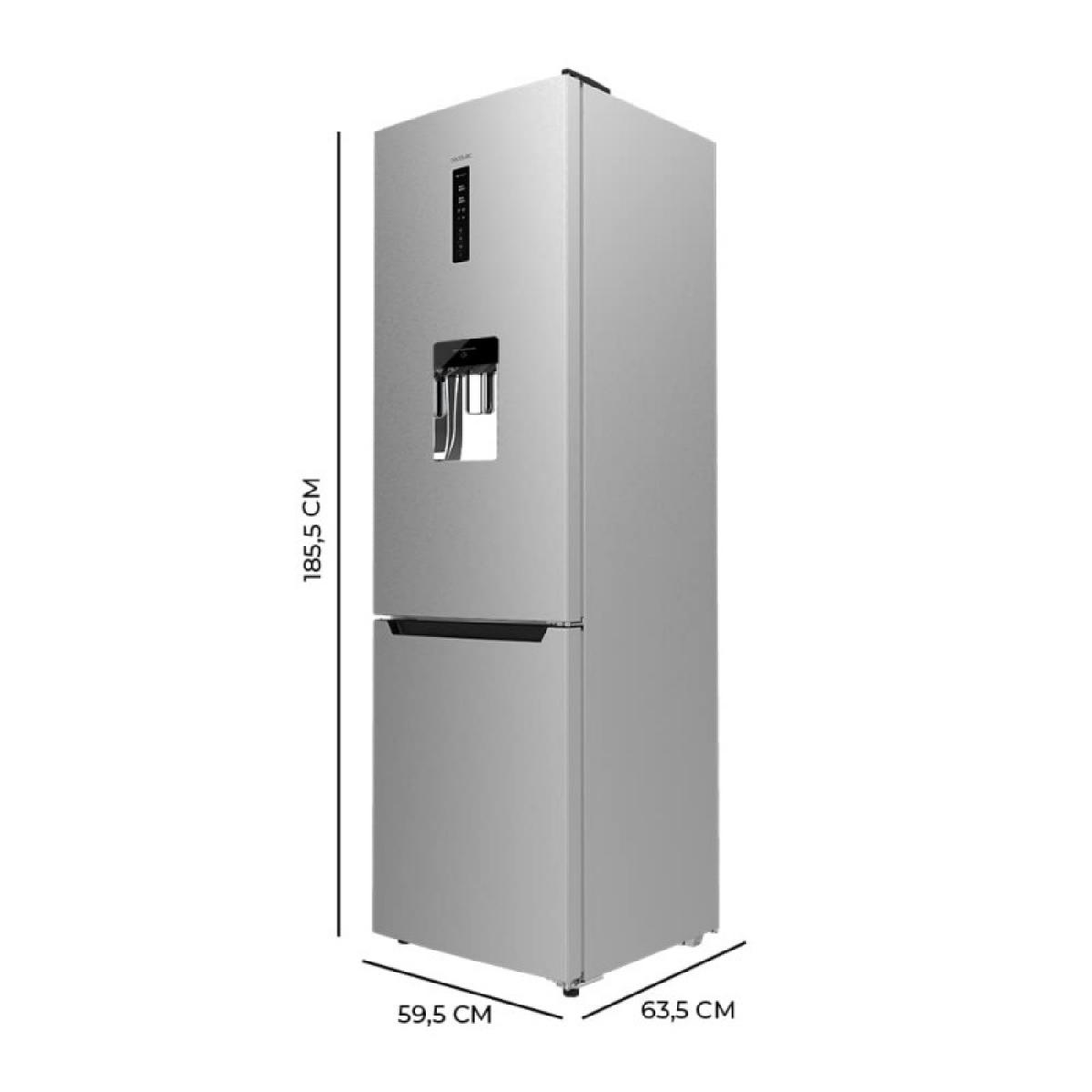 Cecotec Frigoríficos combi Bolero CoolMarket Combi 322 WD Inox D
