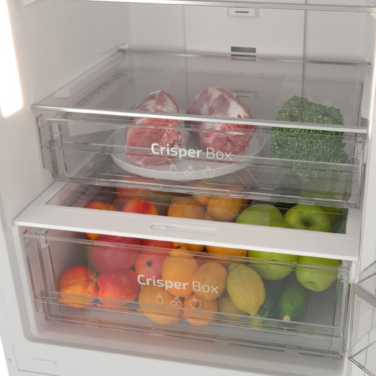 Cecotec Frigoríficos combi Bolero CoolMarket Combi 322 Black Cristal E
