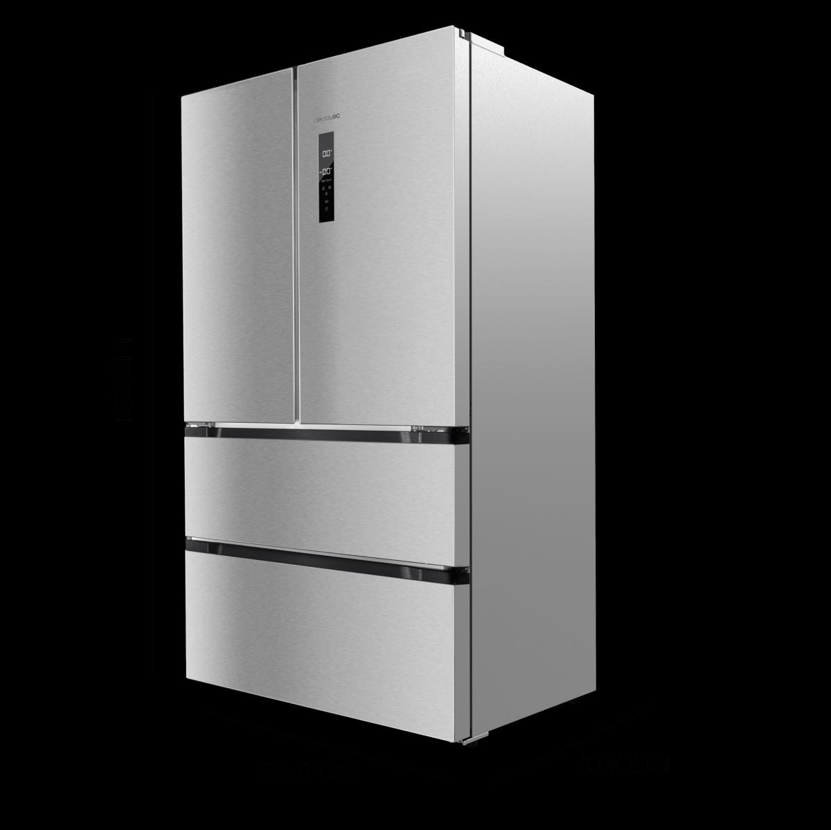 Cecotec Frigoríficos puerta francesa Bolero CoolMarket FD 510 Inox E