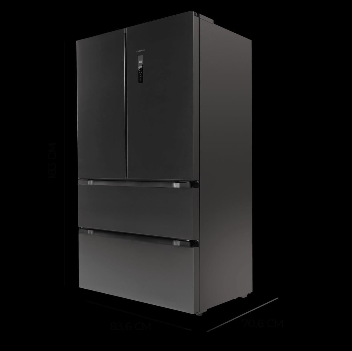 Cecotec Frigoríficos puerta francesa Bolero CoolMarket FD 510 Dark E