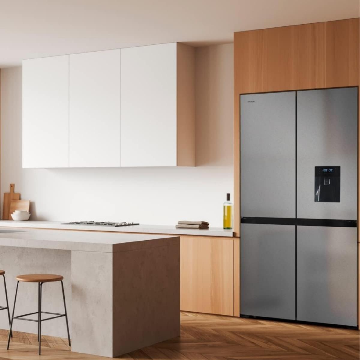 Cecotec Frigoríficos puerta francesa Bolero CoolMarket FD 510 WD Inox E