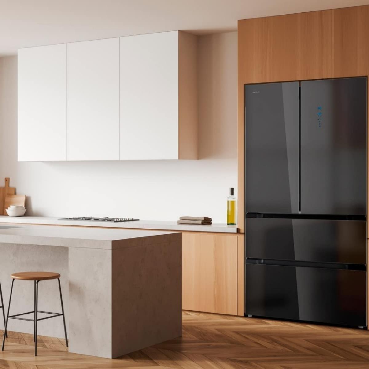 Cecotec Frigoríficos puerta francesa Bolero CoolMarket FD 510 Glass E