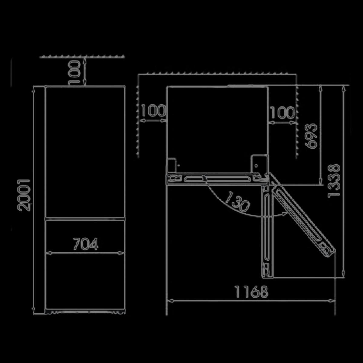 Cecotec Frigoríficos combi Bolero CoolMarket Combi 495 Dark E