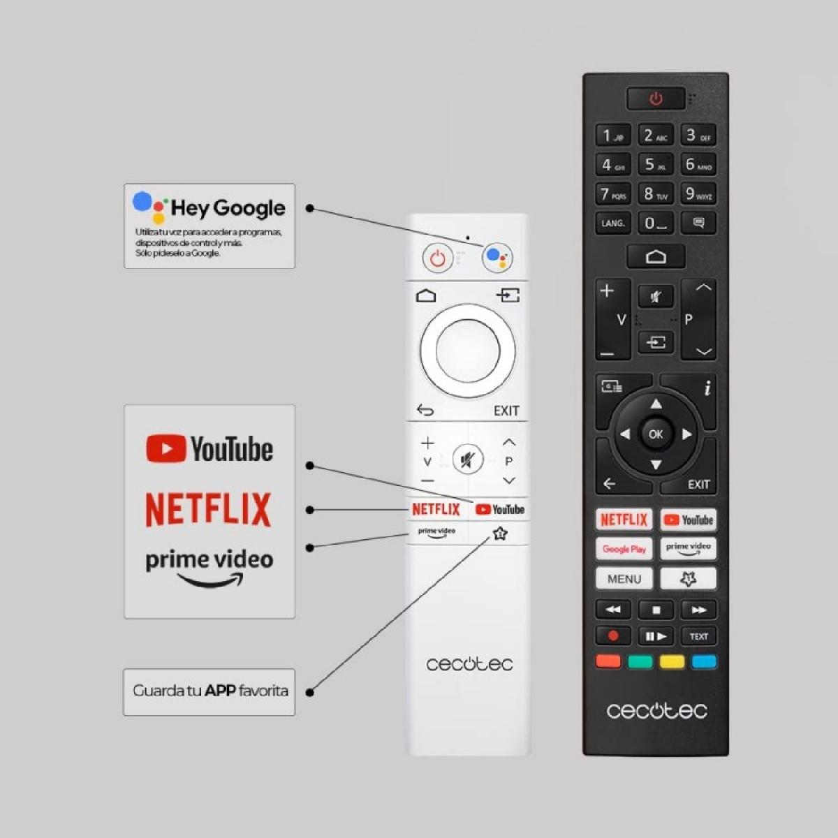 Cecotec Televisores QLED TV Cecotec V1+ series VQU11055+S
