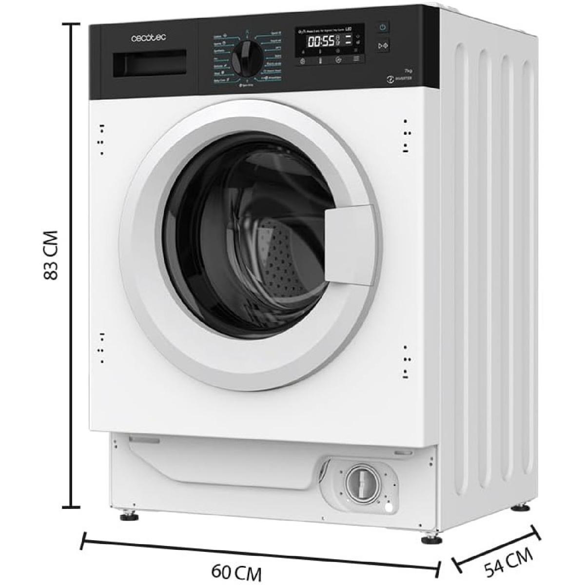 Cecotec Lavadoras integrables Lavadora bolero dresscode 740 bi inverter a