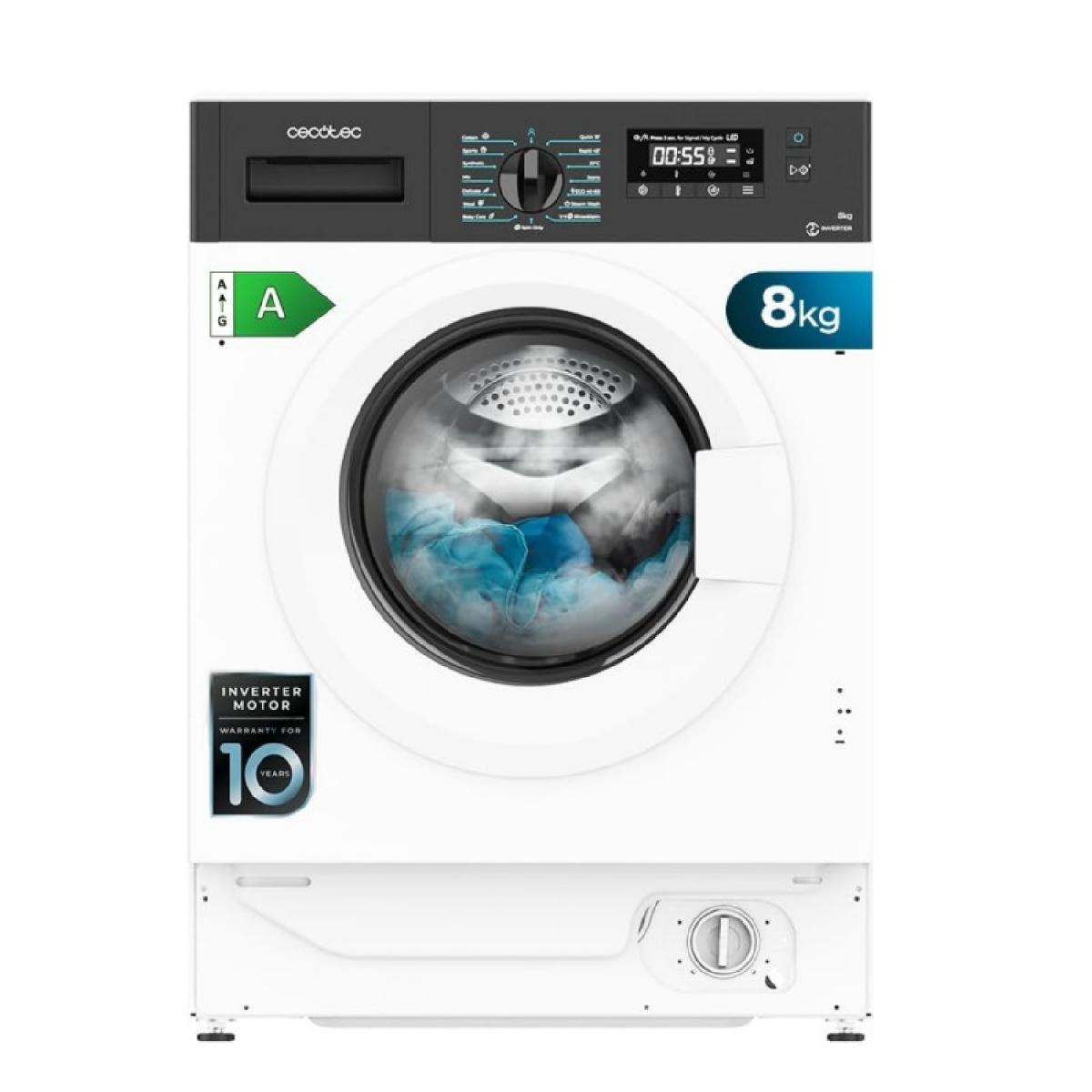 Cecotec Lavadoras integrables Lavadora bolero dresscode 840 bi inverter a