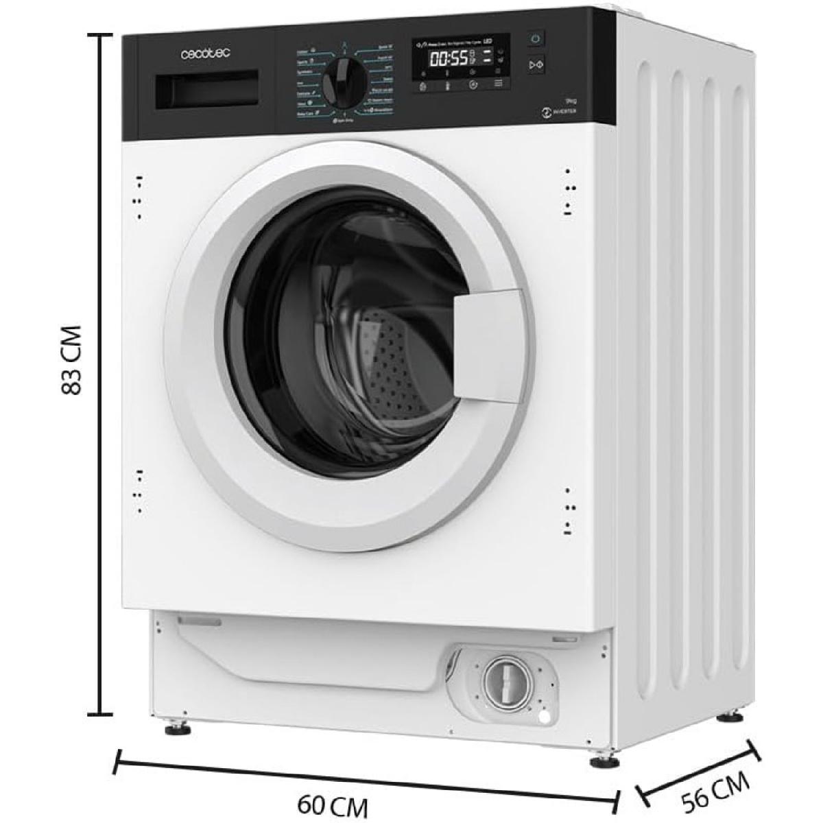 Cecotec Lavadoras integrables Lavadora bolero dresscode 940 bi inverter a
