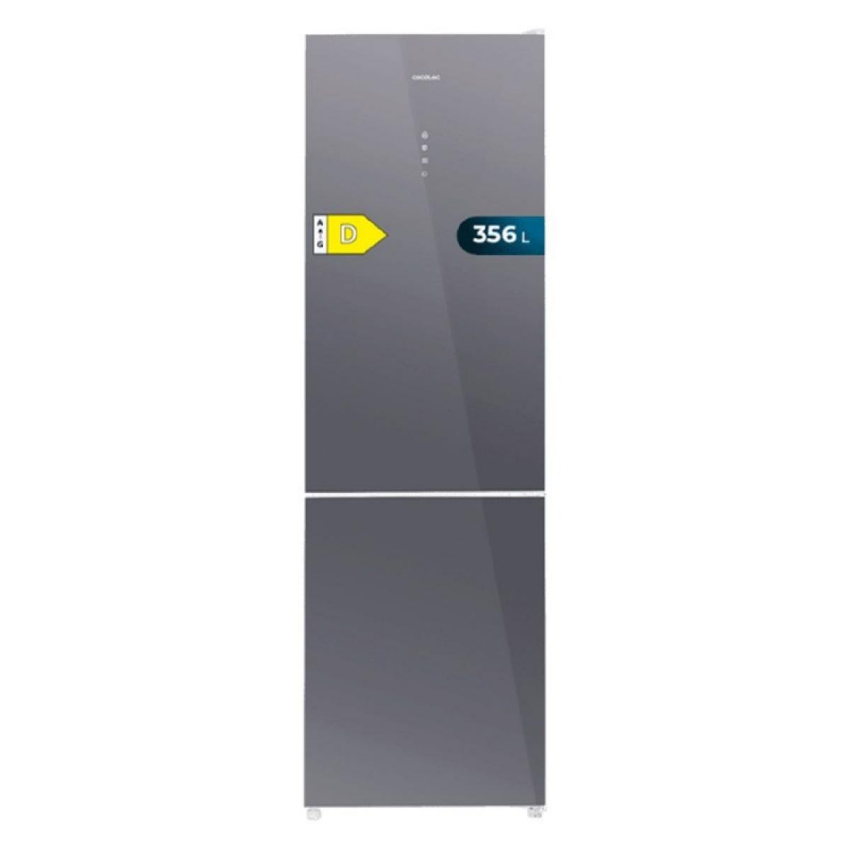 Cecotec Frigoríficos combi Bolero CoolMarket Combi 356 Glass Grey D