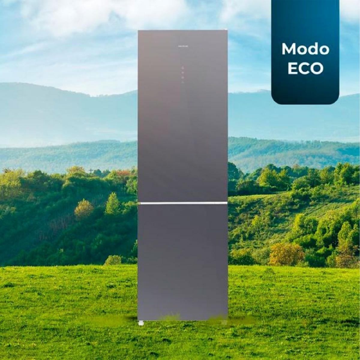 Cecotec Frigoríficos combi Bolero CoolMarket Combi 356 Glass Grey D