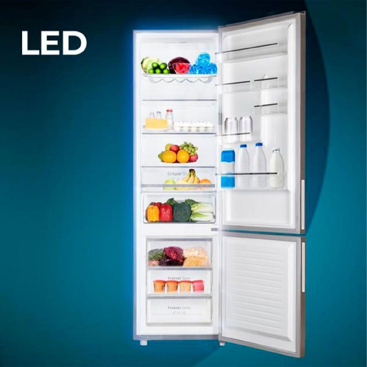 Cecotec Frigoríficos combi Bolero CoolMarket Combi 356 Glass Grey D