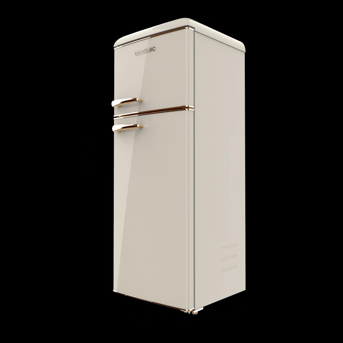 Cecotec Frigoríficos retro Bolero CoolMarket 2D Origin 215 Beige E