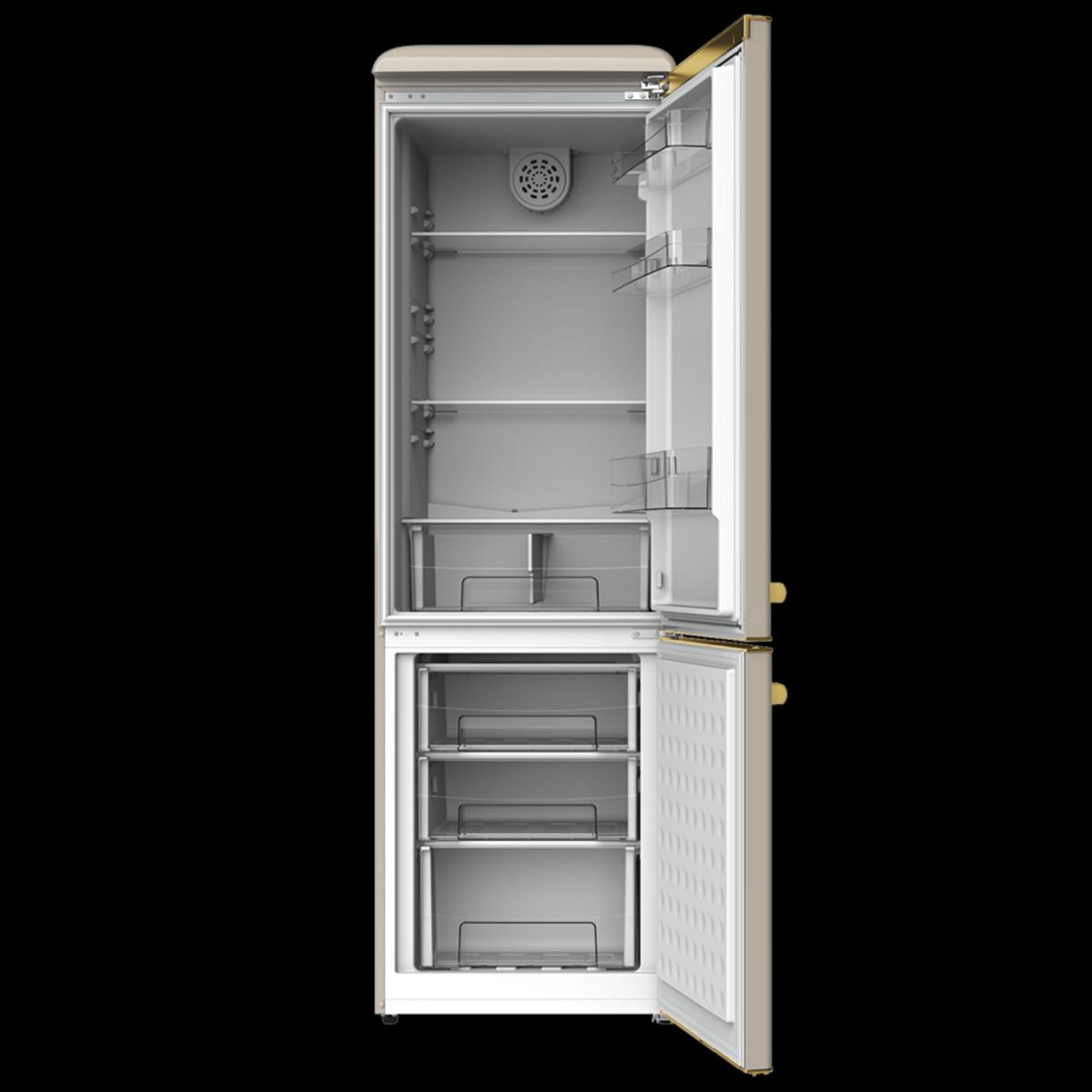 Cecotec Frigoríficos retro Bolero CoolMarket Combi Origin 300 Beige E