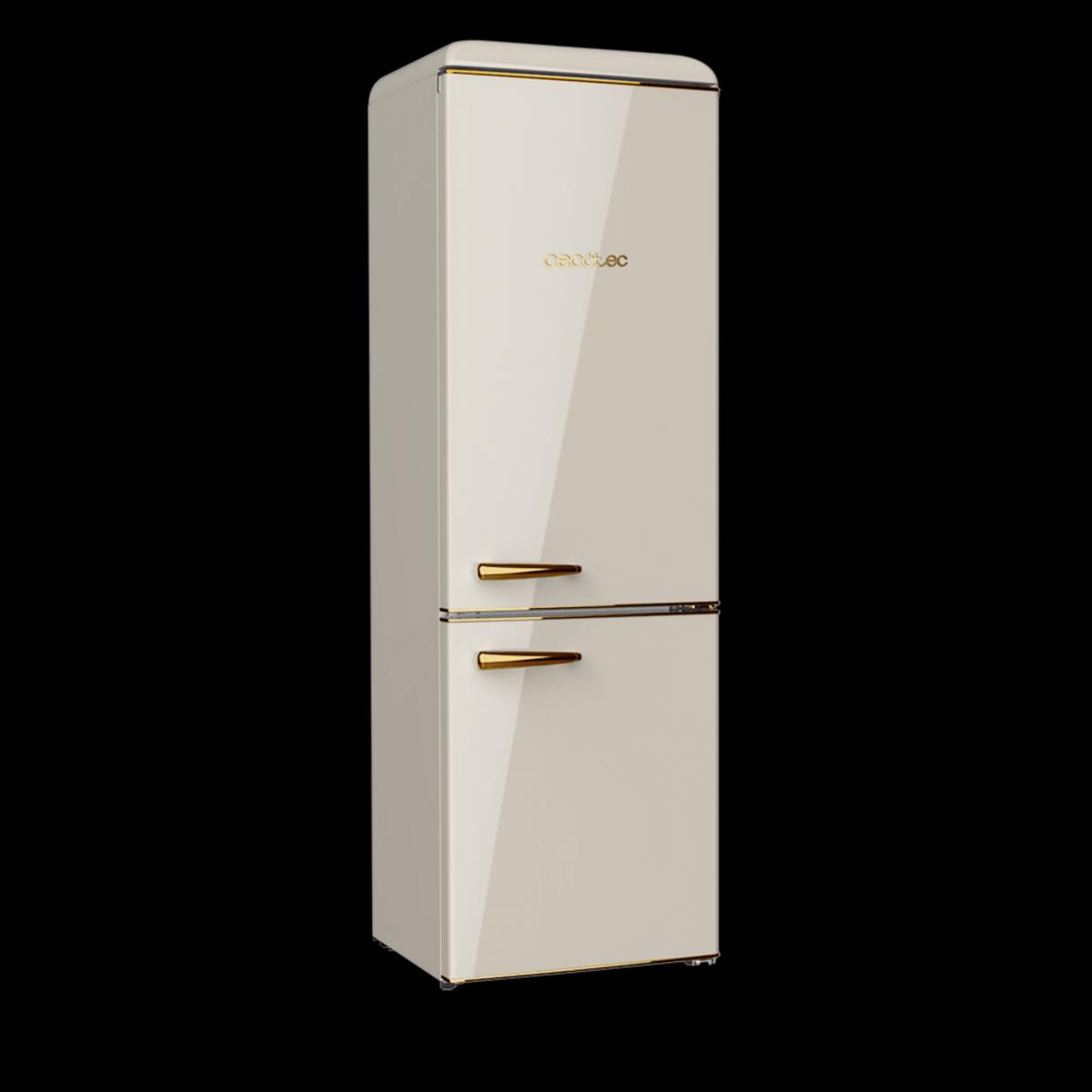 Cecotec Frigoríficos retro Bolero CoolMarket Combi Origin 300 Beige E