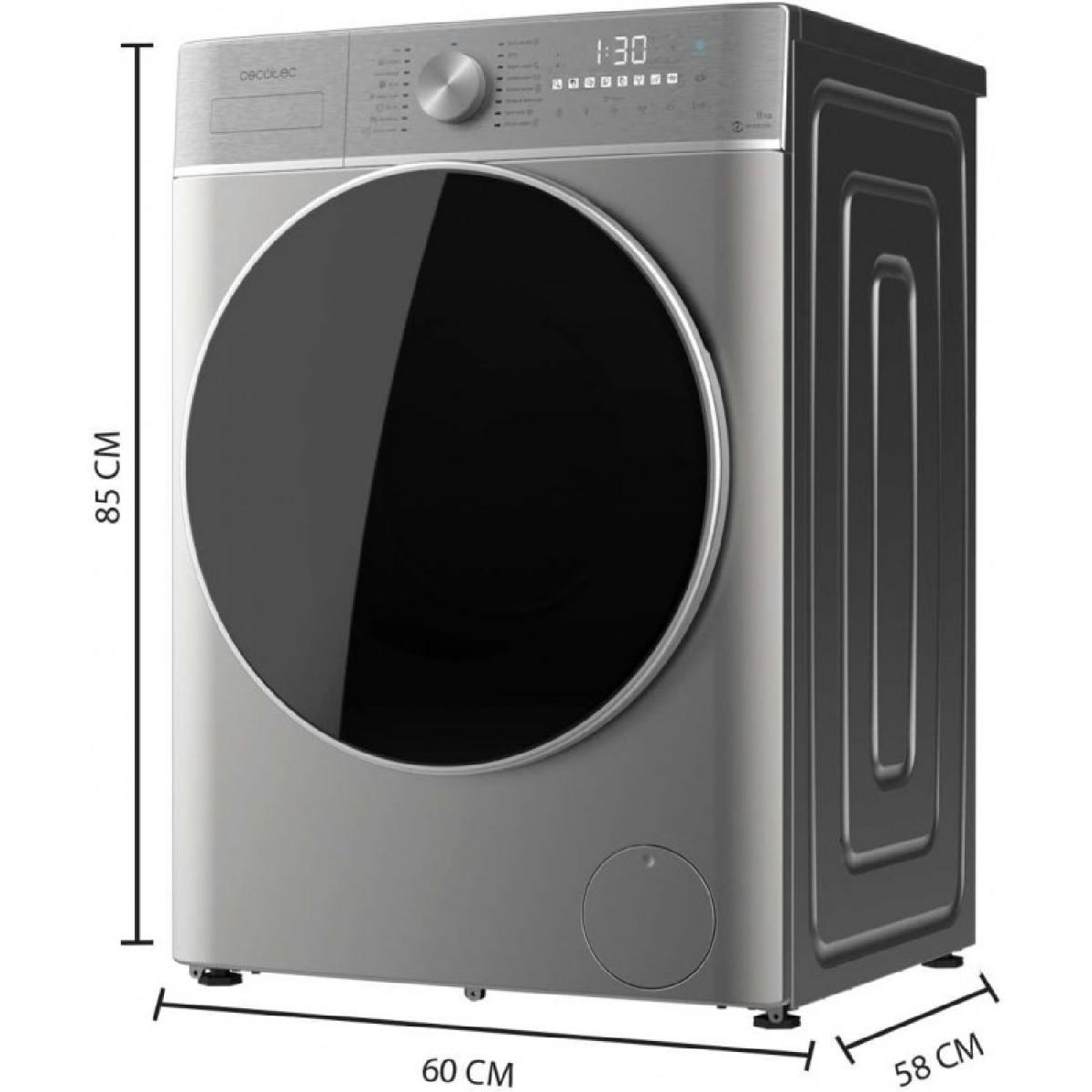 Cecotec Lavadoras de carga frontal Lavadora Bolero DressCode 9800 Inverter Steel A